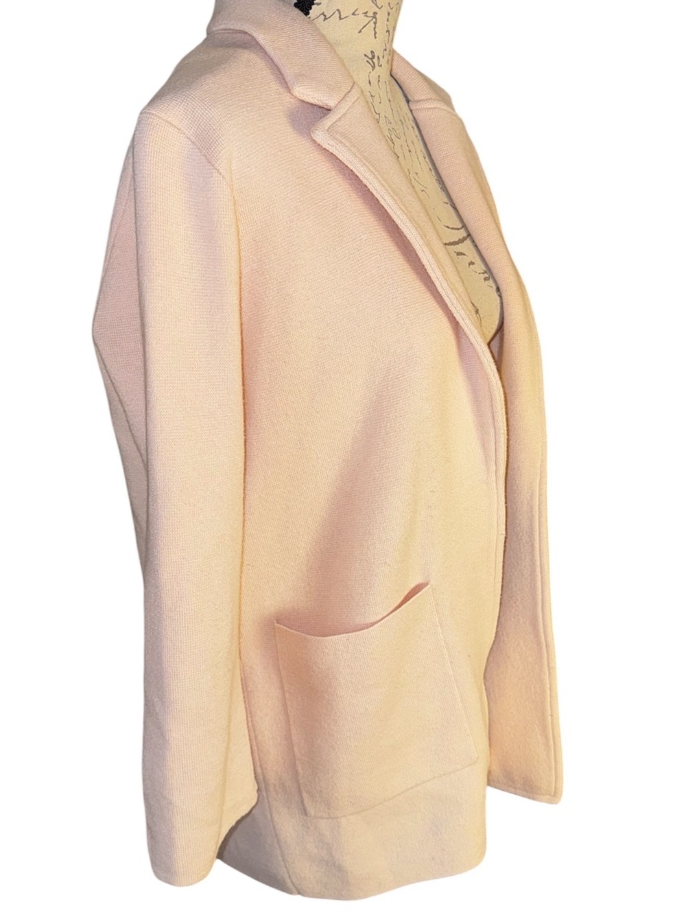 J. Crew Soft Pale Pink Open-Front Knit Cardigan - Picture 3 of 7